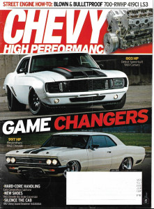 CHEVY HIGH PERFORMANCE 2015 JULY - '66 CHEVELLE, '65 BRAKE CONV, '69 CAMARO